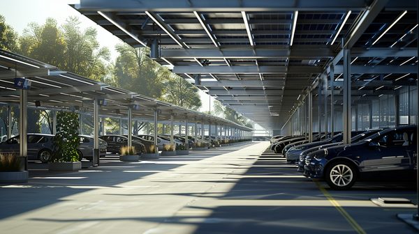 Ombrières photovoltaïques : des installations qui conviennent à un parking d'entreprise